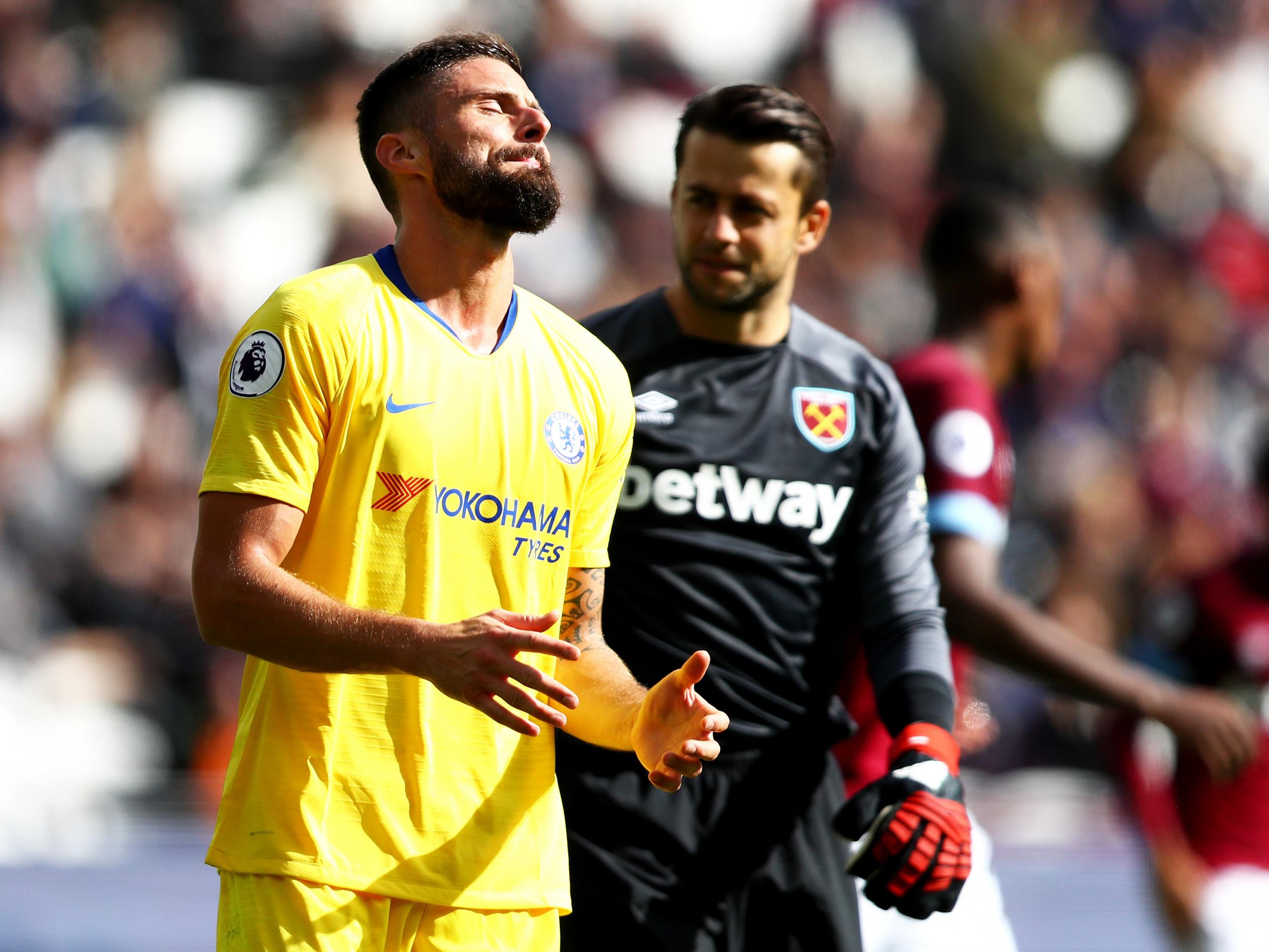 Chelsea draw a blank against West Ham as winning streak comes to an end