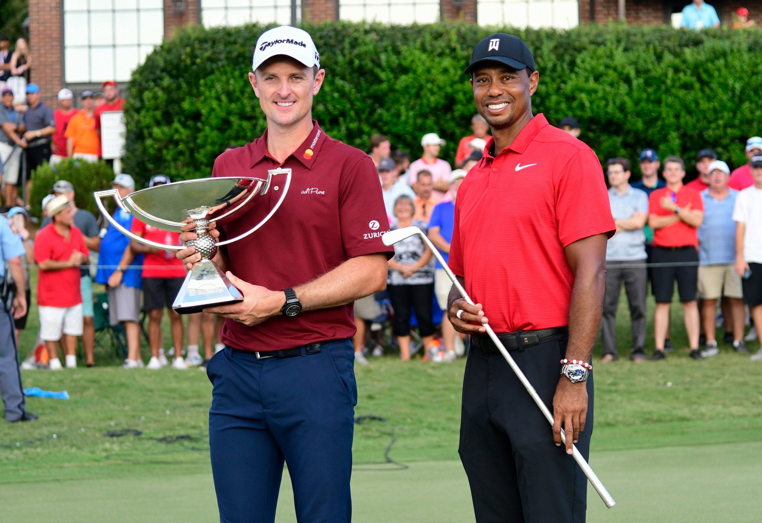 Rose held off Tiger Woods to bank the $10m top prize at the FedEx Cup