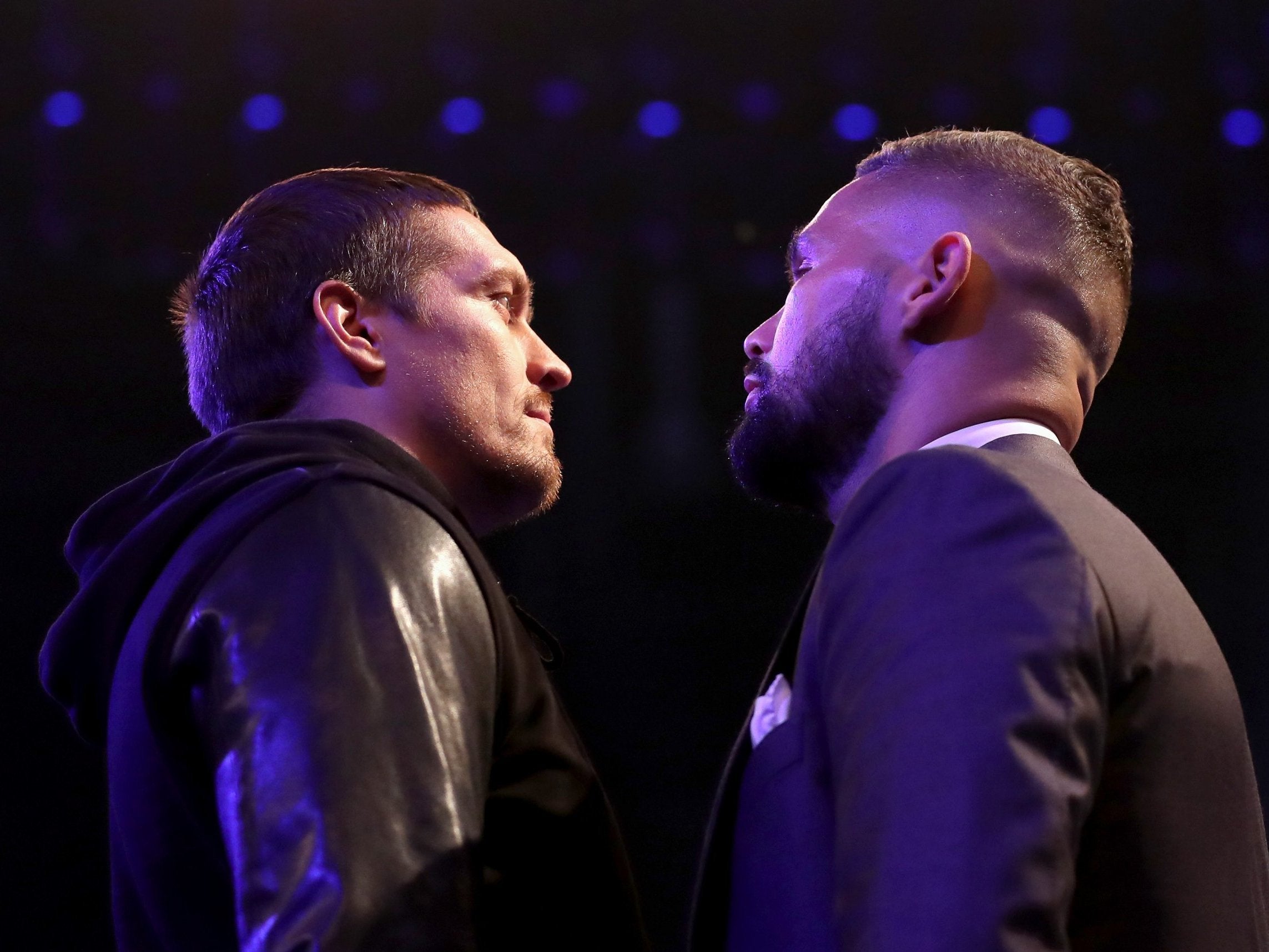 Bellew and Usyk sqaure off (Getty)