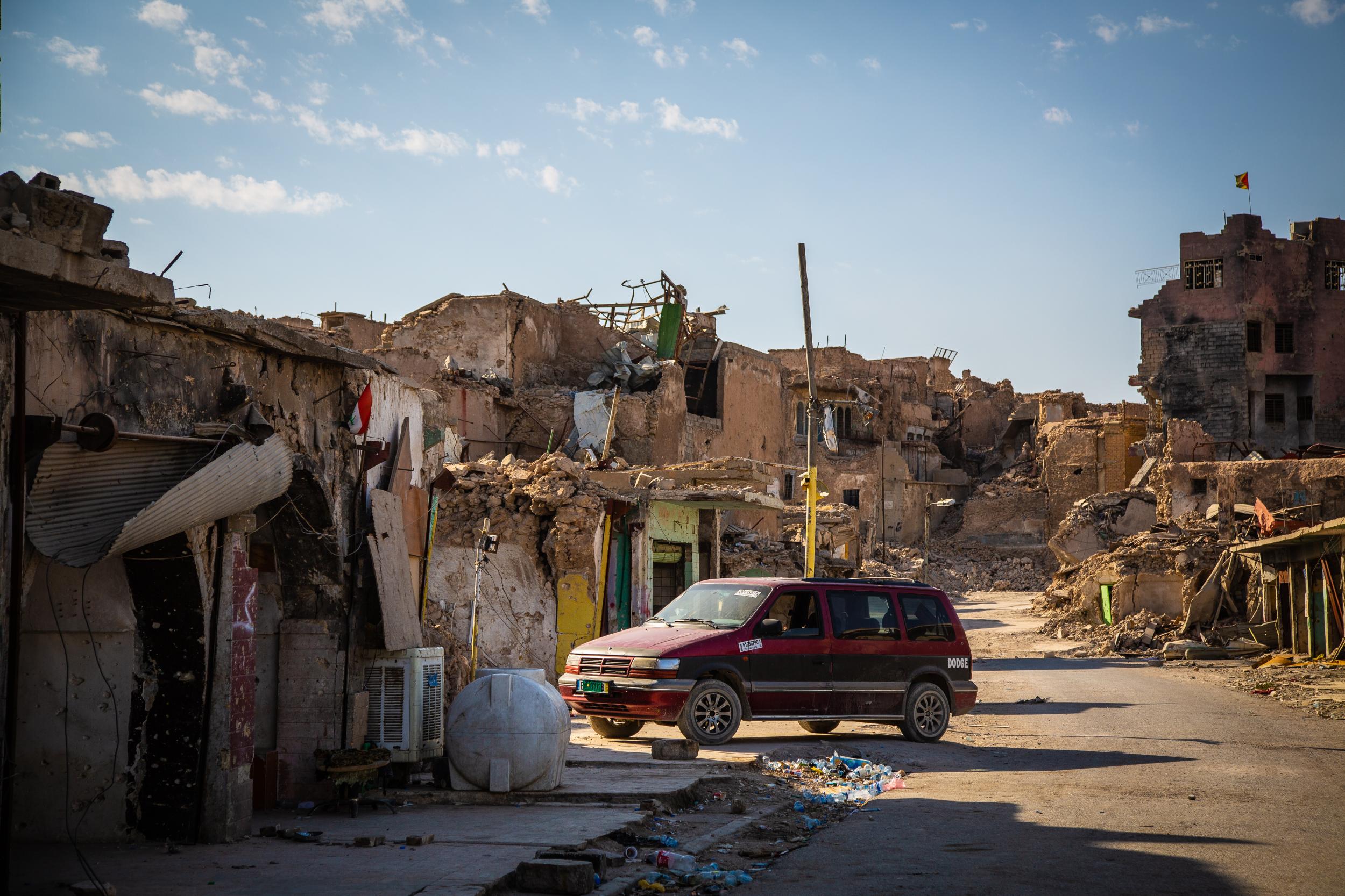 Much of Mosul’s?Old City, where Sara and Layla?were found, is completely destroyed