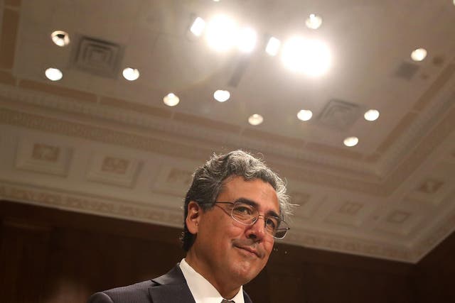 Solicitor General Noel Francisco attends his Senate Judiciary Committee confirmation hearing on Capitol Hill, on 10 May 2017