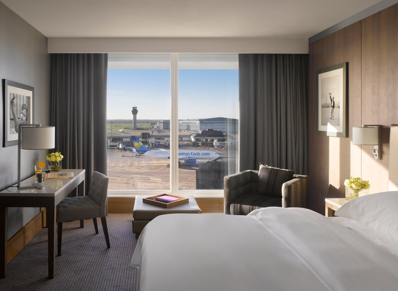 The Premium room with a view at the Radisson Blu Hotel Manchester Airport