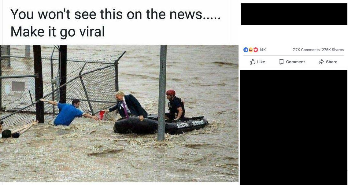Hurricane Florence Trump Fans Share Fake Image Of Him Handing A