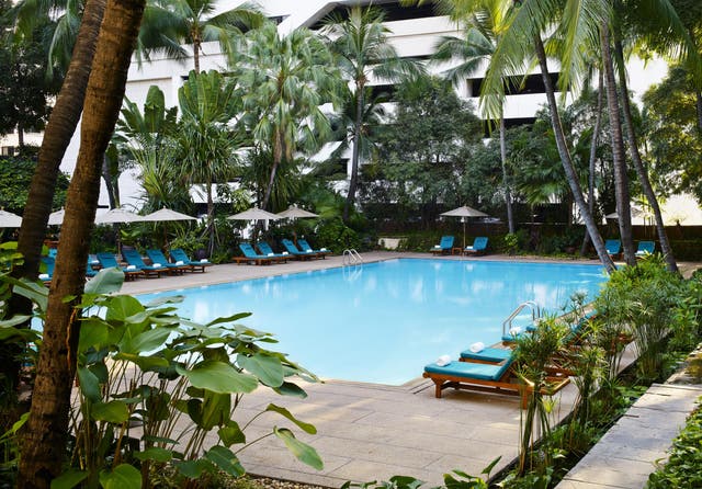 The pool at the Anantara Siam Bangkok