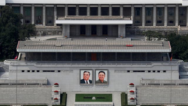 In the Democratic People's Republic of North Korea, portraits of former supreme leaders Kim Il Sung and Kim Jong Il are required by law to be hung in the home, the classroom, the factory and all manner of other private and public places