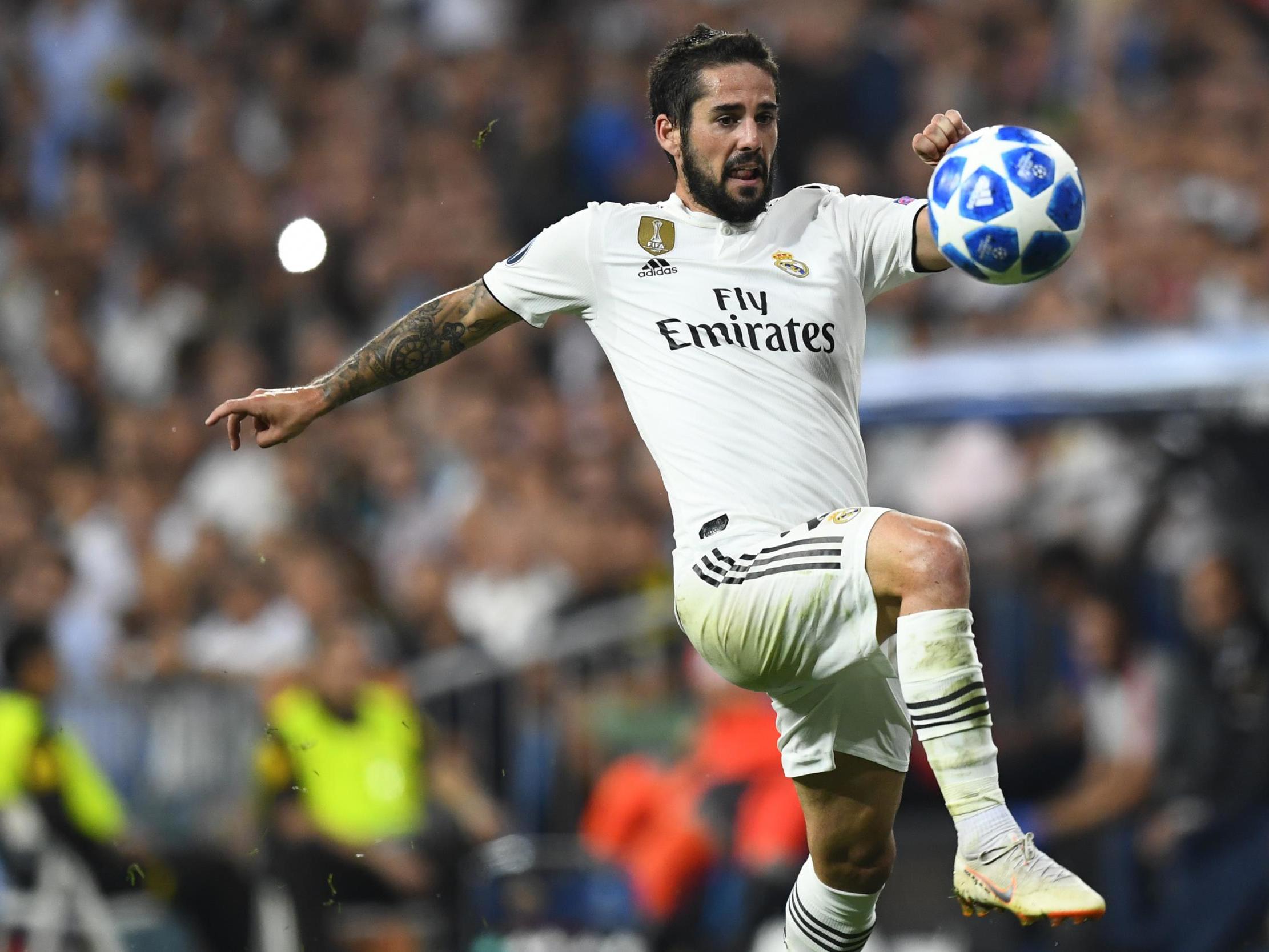 Isco is expected to be out for around four weeks