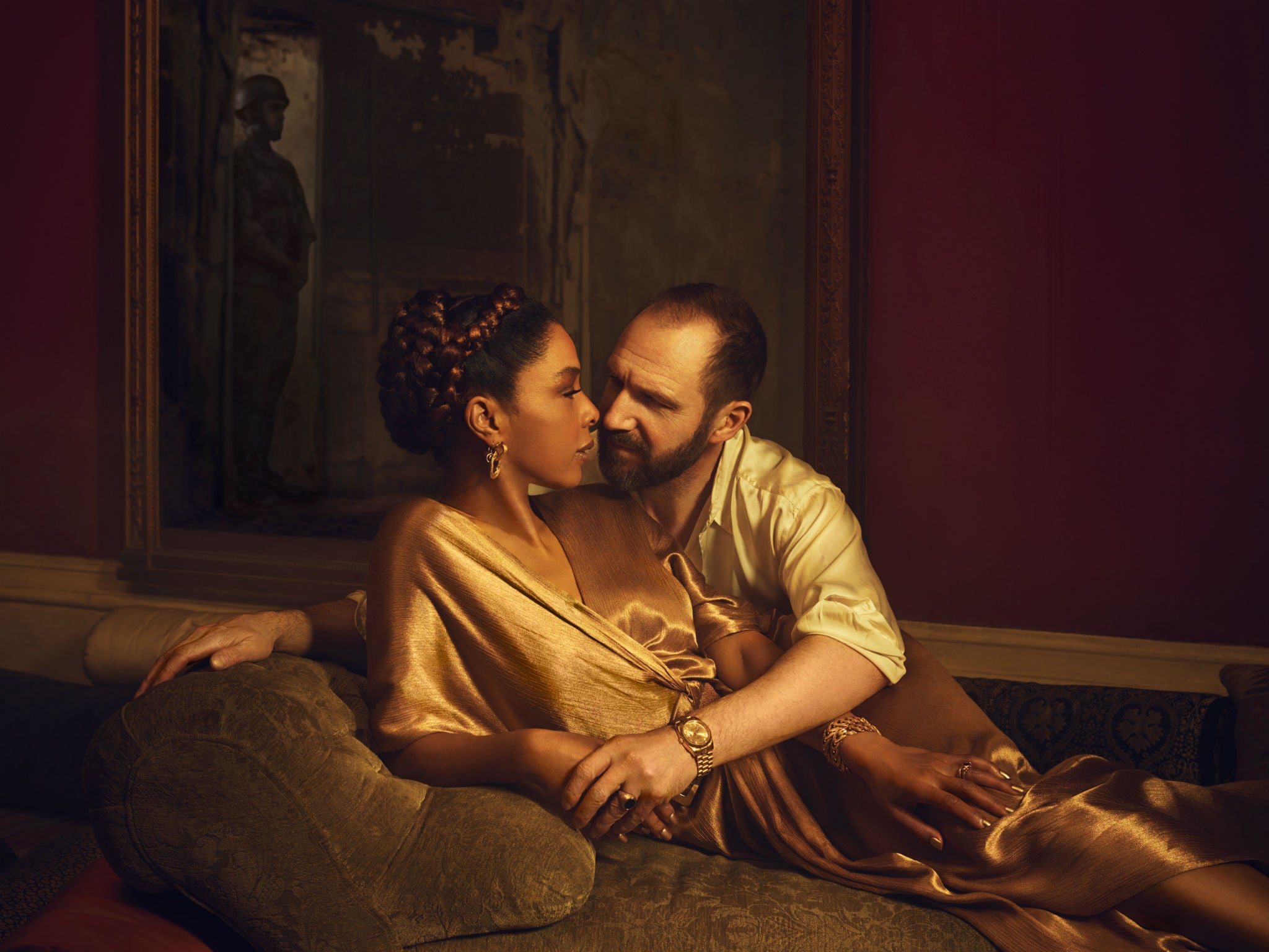 Ralph Fiennes and Sophie Okonedo in ‘Antony and Cleopatra’