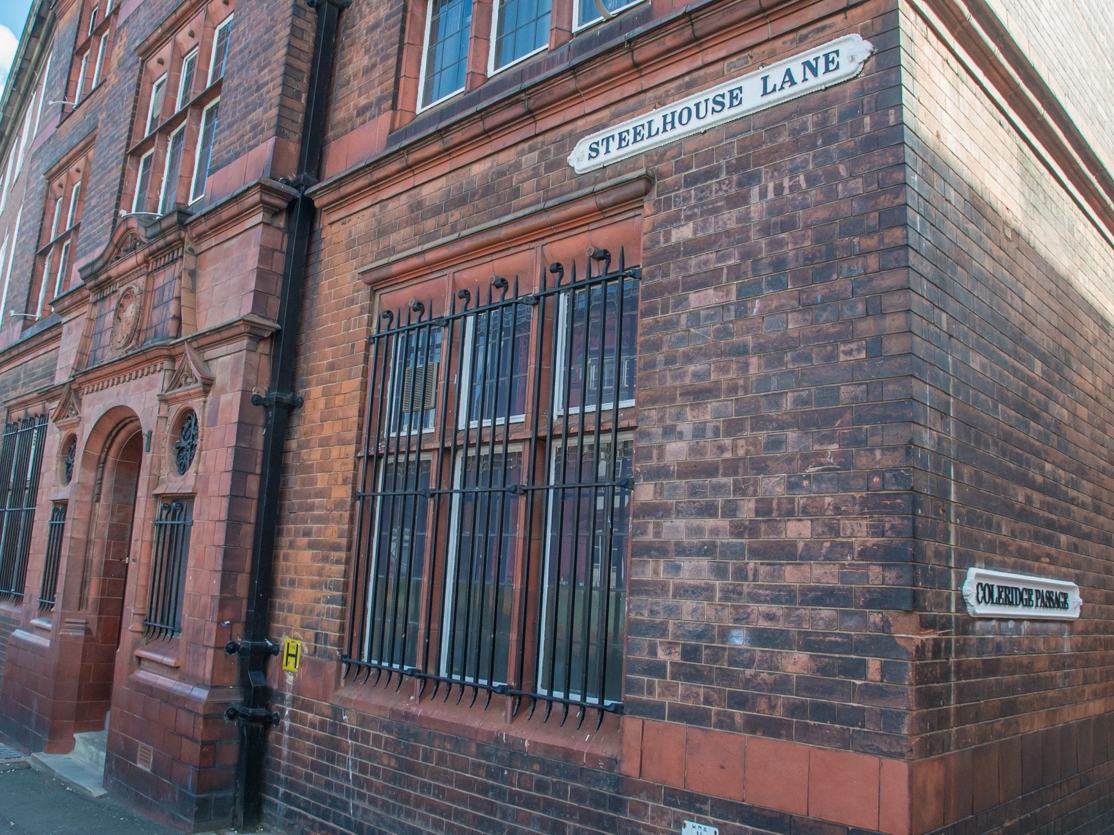 &#13;
The lock-up at Steelhouse Lane Police Station, Birmingham, where the cells are located underground &#13;