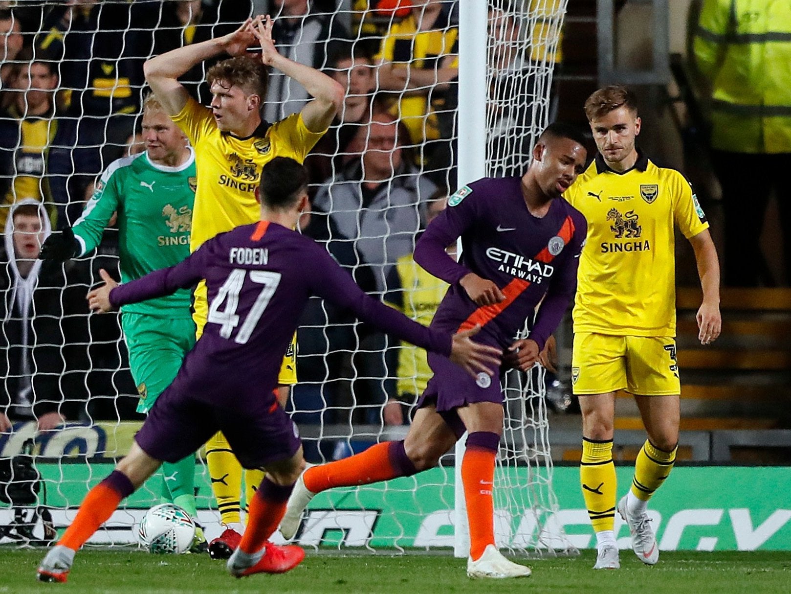 Gabriel Jesus peels away having opened the scoring