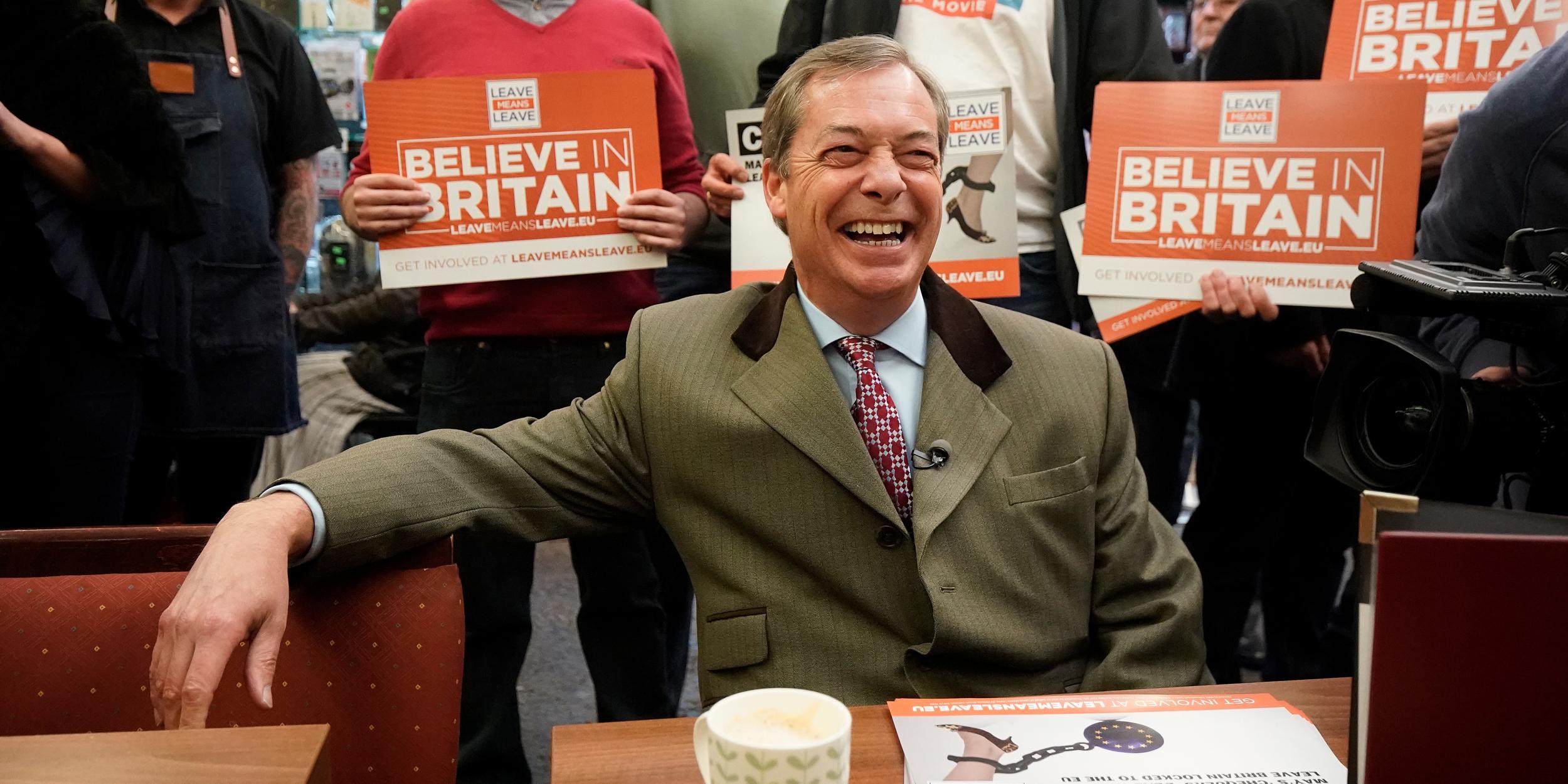 Brexit: A GoFundMe campaign has been set-up to send Nigel Farage to lunch with three ...