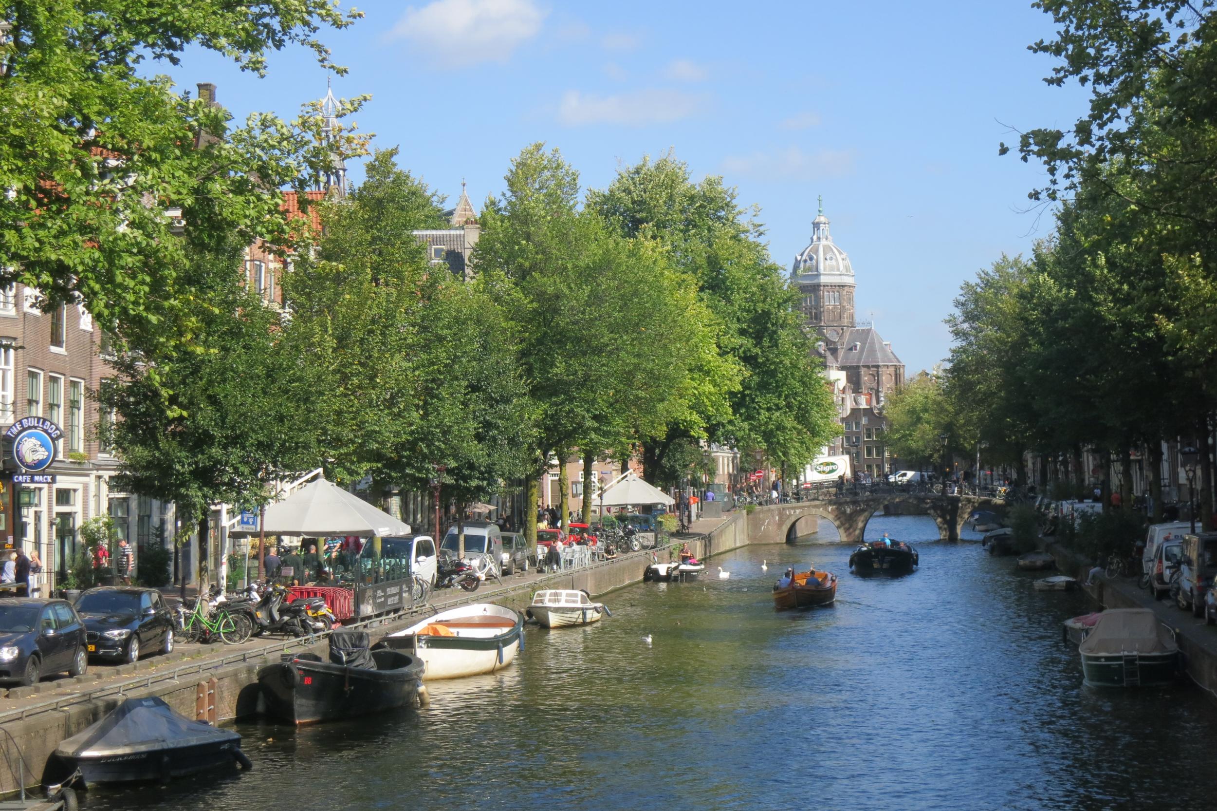 Oudezijds Voorburgwal is the red light district’s main strip