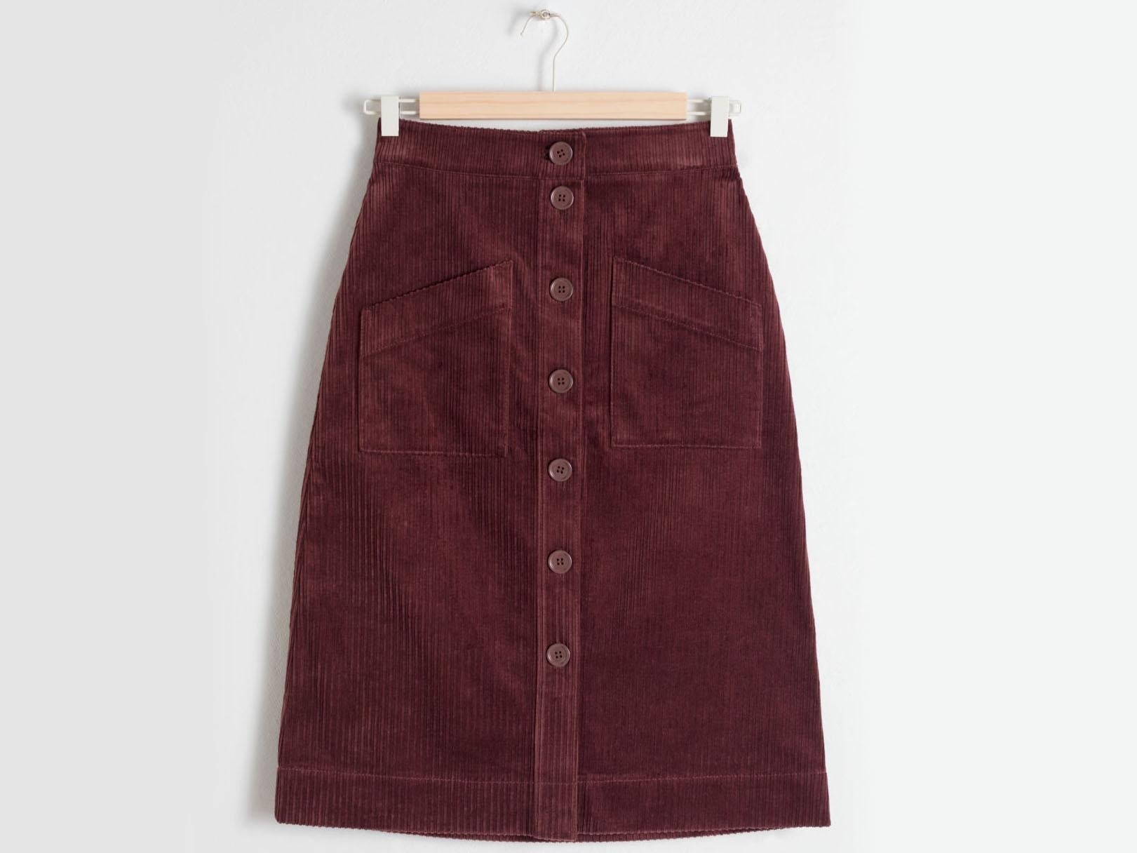 A-Line Corduroy Skirt, £59, &amp; Other Stories