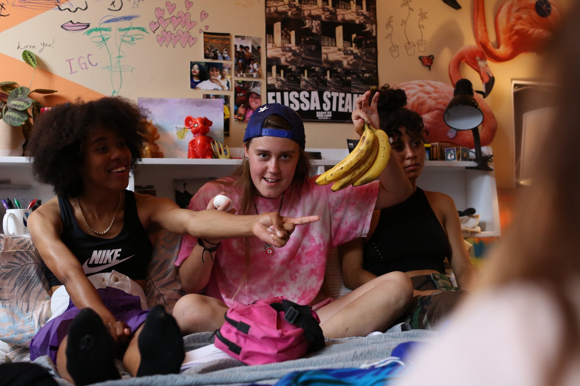 (l-r) Dede Lovelace, Nina Moran, and Brenn Loranzo in Skate Kitchen