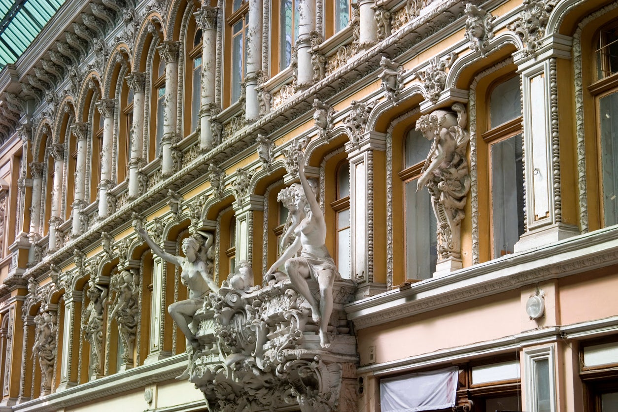 The Passage is decked out with intricate facades