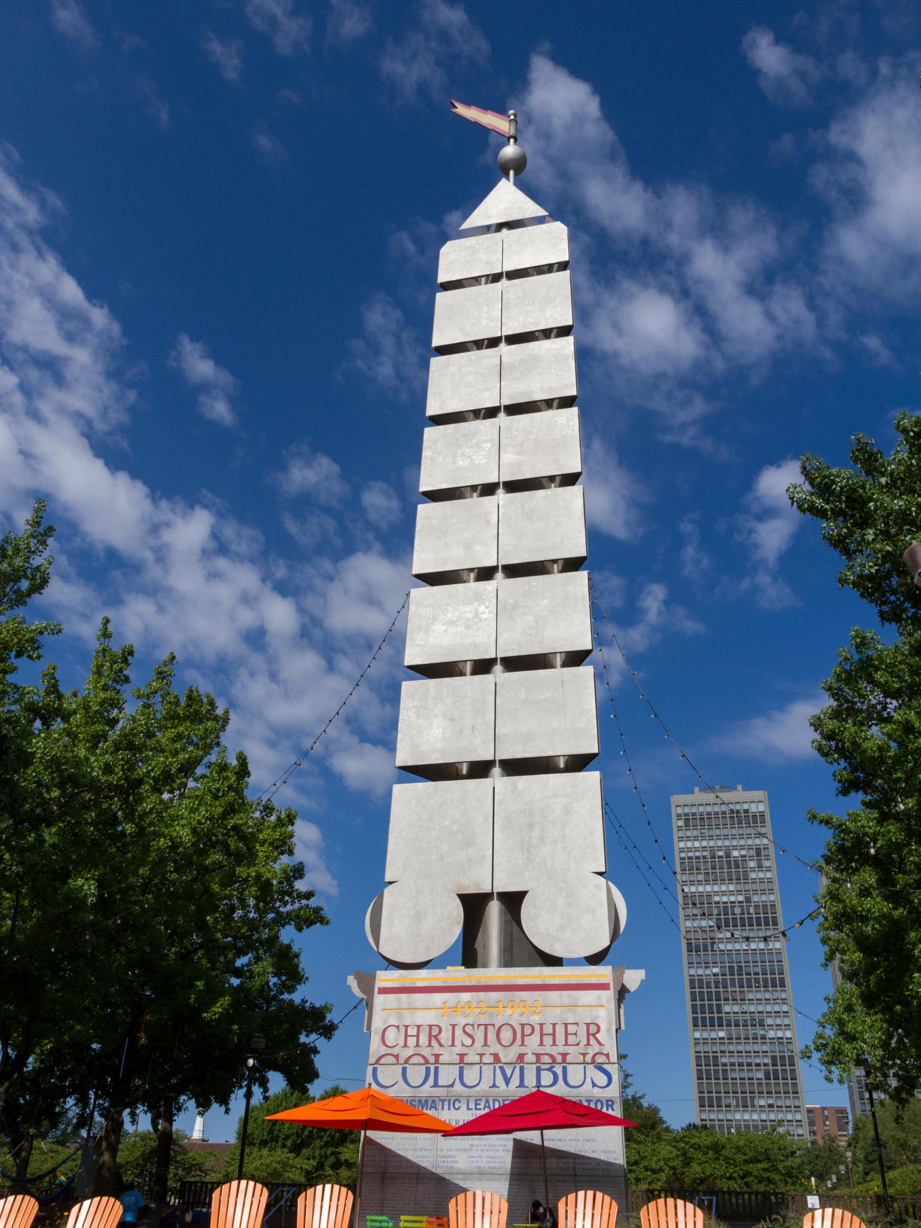The Columbus Monument (1992) in Philadelphia, designed by Venturi