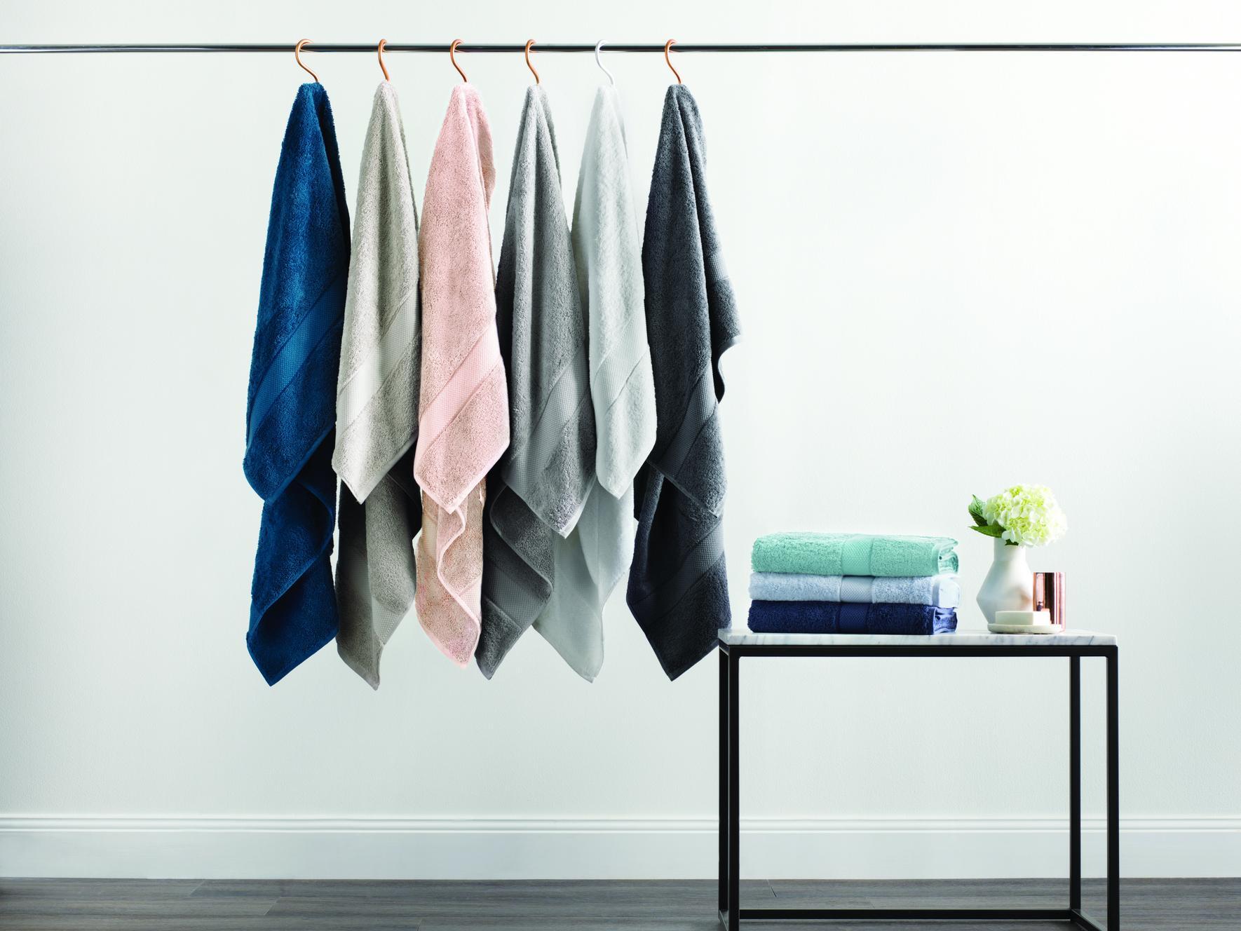 Egyptian cotton in towels that emphasise a laid back style (Sheridan Australia)