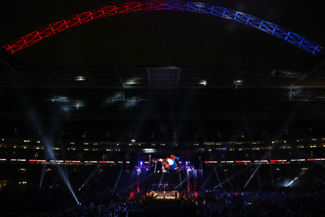 Wembley stadium hosted Anthony Joshua's latest fight