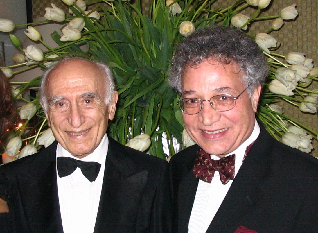 Ehsan Yarshater, left, with Ahmad Karami-Hakkak