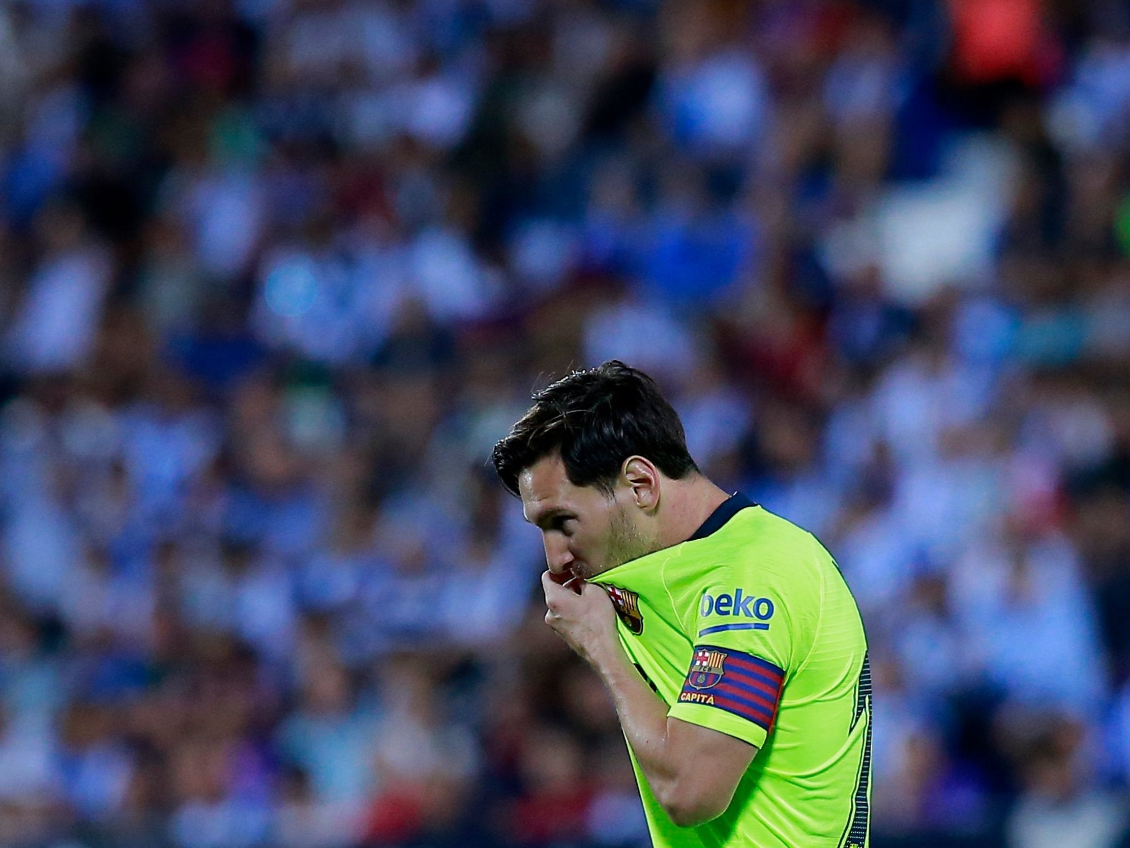 It was a disappointing night for Lionel Messi's team
