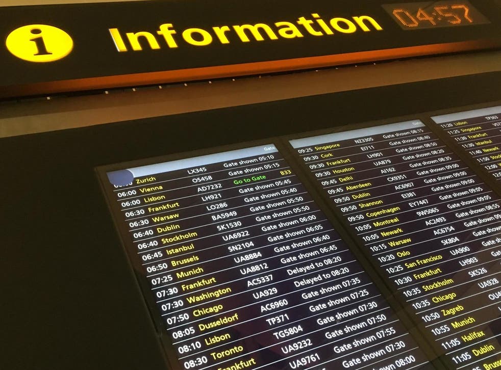 Screen gems: departure boards at Heathrow Terminal 2 in normal times