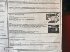 School apologises after worksheet suggests Polish ‘stealing’ UK jobs