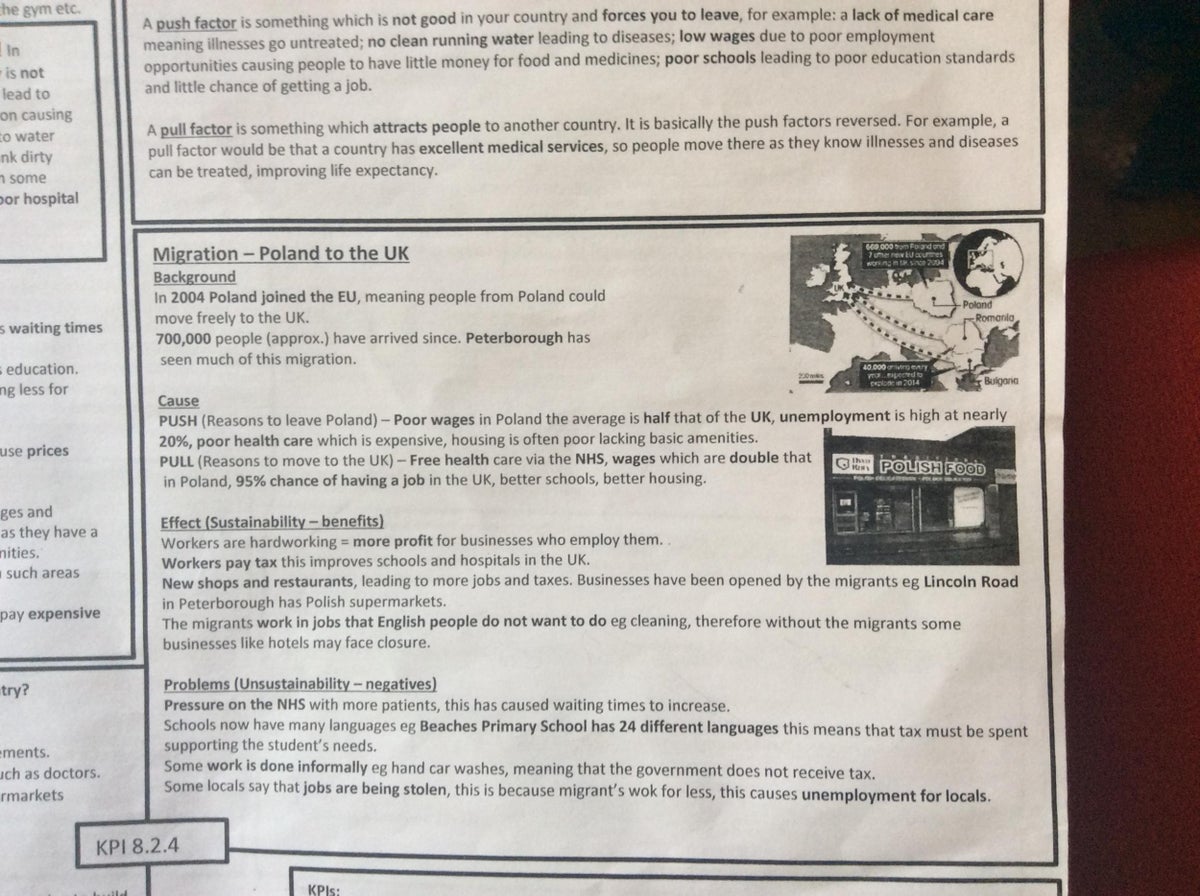 School apologises after pupils handed worksheet suggesting ...