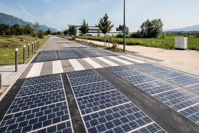 Solar panels on roads are more prone to shading