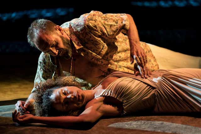 Ralph Fiennes and Sophie Okonedo in the National Theatre's 'Antony & Cleopatra'