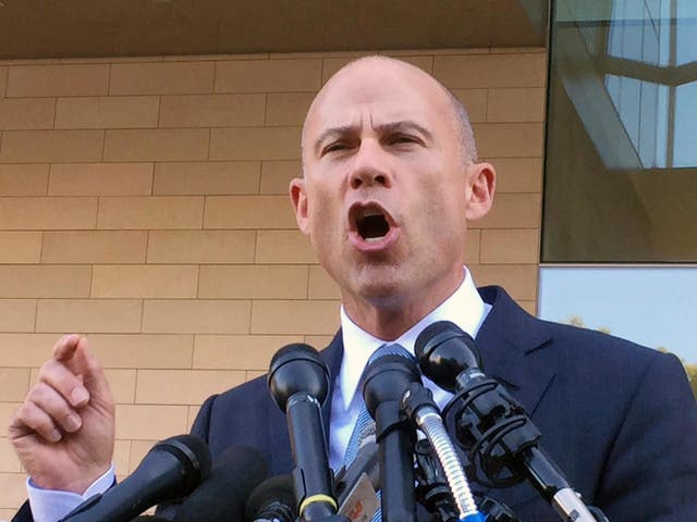 Mr Avenatti is representing porn actress Stormy Daniels in her legal battle against Donald Trump and Julie Swetnick in her claims against judge Brett Kavanaugh