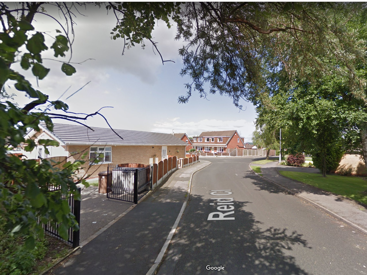 Police were called to Reid Close in Denton, Greater Manchester, to reports of an incident involving a car and a toddler