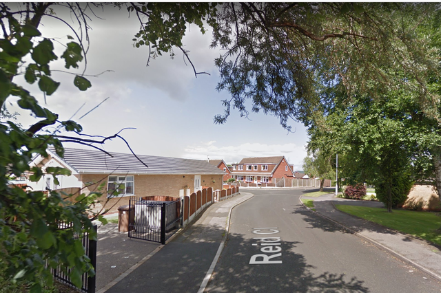 Police were called to Reid Close in Denton, Greater Manchester, to reports of an incident involving a car and a toddler