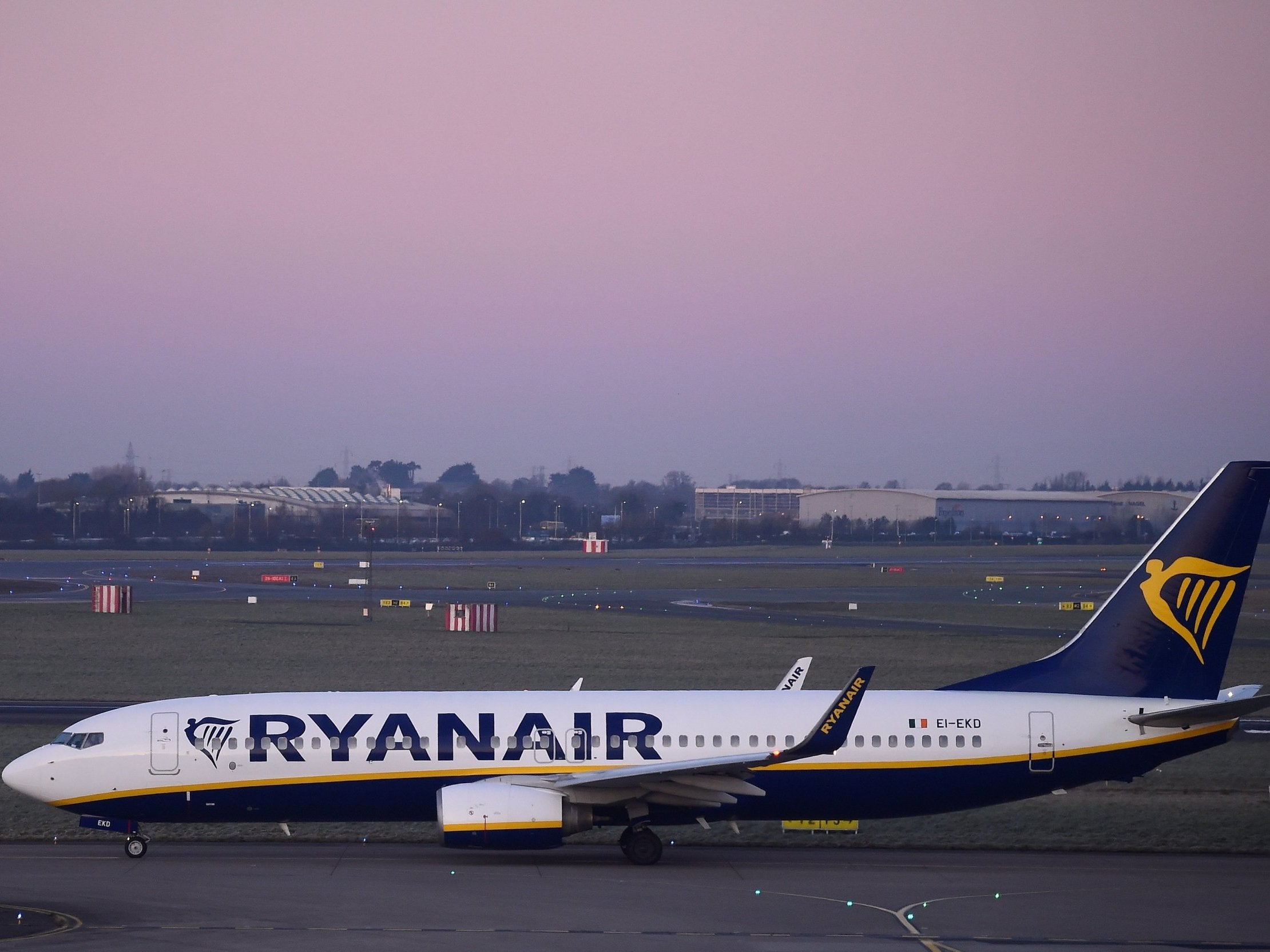 A man chased after a Ryanair plane after missing his flight at Dublin Airport