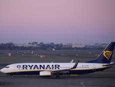 Police arrest man who chased missed Ryanair flight shouting 'wait'