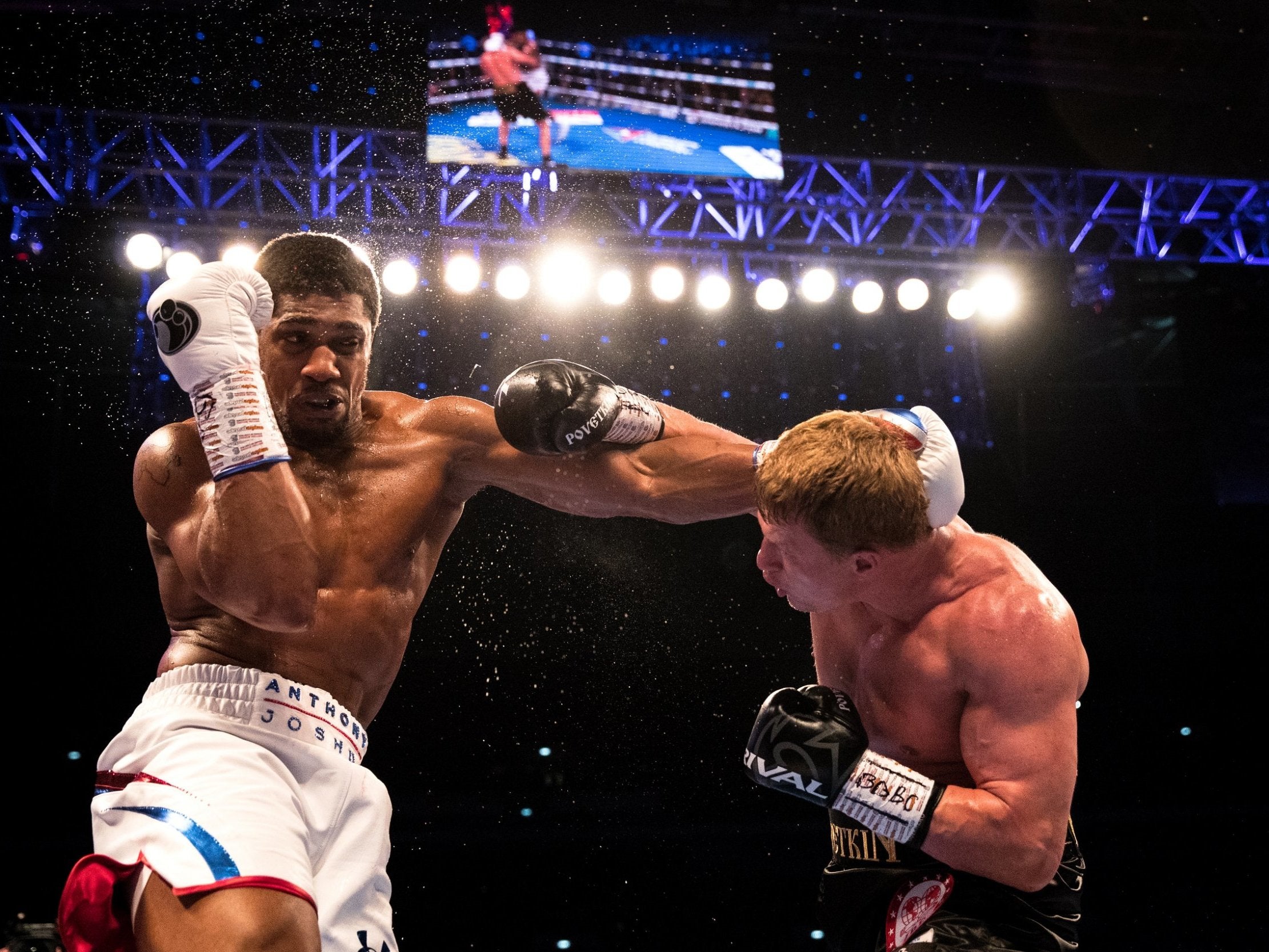 Joshua defended his titles against Povetkin last month