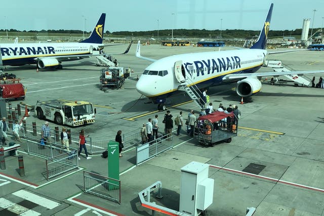 Going places? Twenty Ryanair flights to and from Stansted have been cancelled