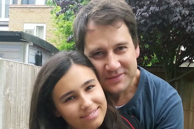 Natasha Ednan-Laperouse, pictured with her father Nadim, who died after she fell ill on a flight