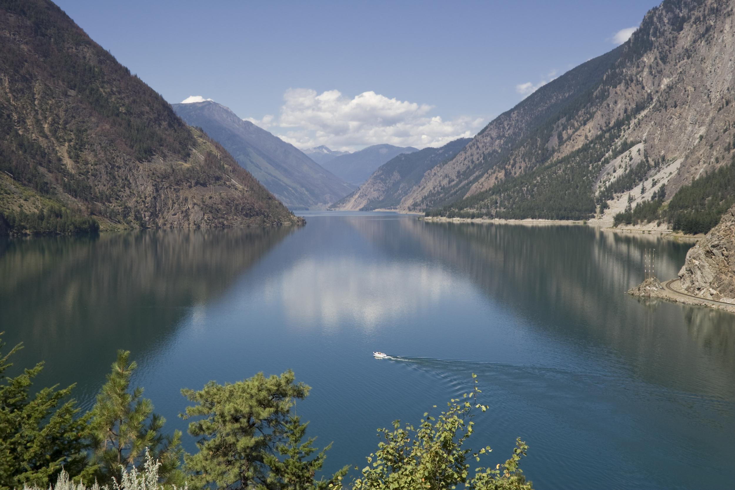 Seton Lake’s azure blue water is perfect spot to do some serious swimming – and it doesn’t get too busy
