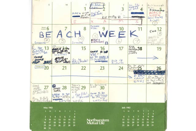  Brett Kavanaugh’s calendar entries from the kickass summer of 1982