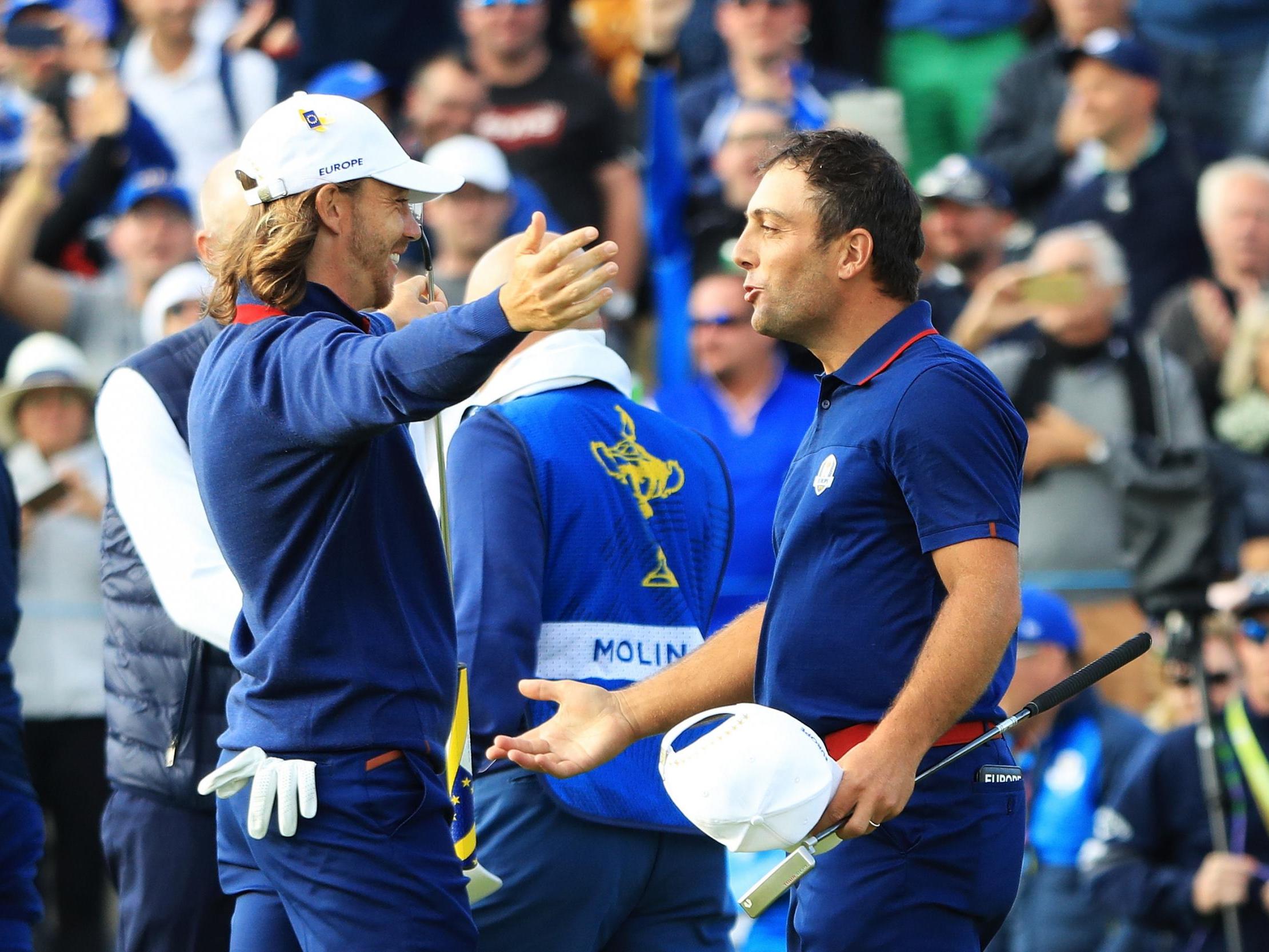 The unlikely pairing of Tommy Fleetwood and Francesco Molinari put in a sublime performance