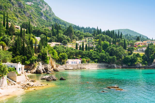 The Greek island of Corfu is still warm in October