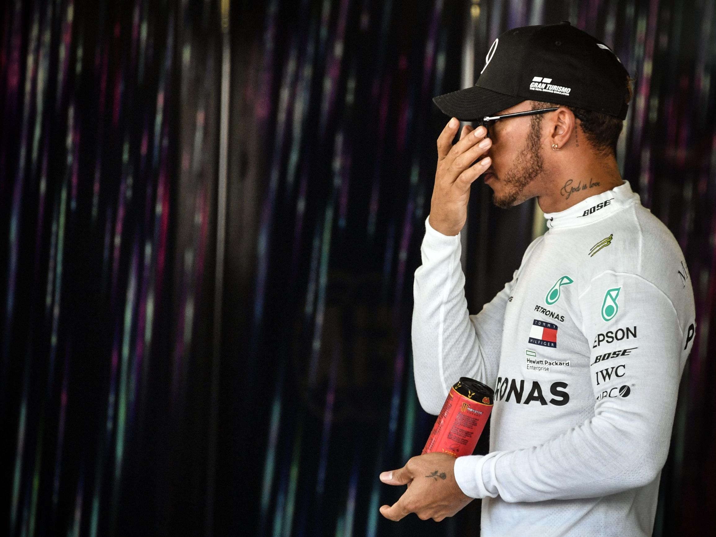 Hamilton was unable to convert his dominance into pole position