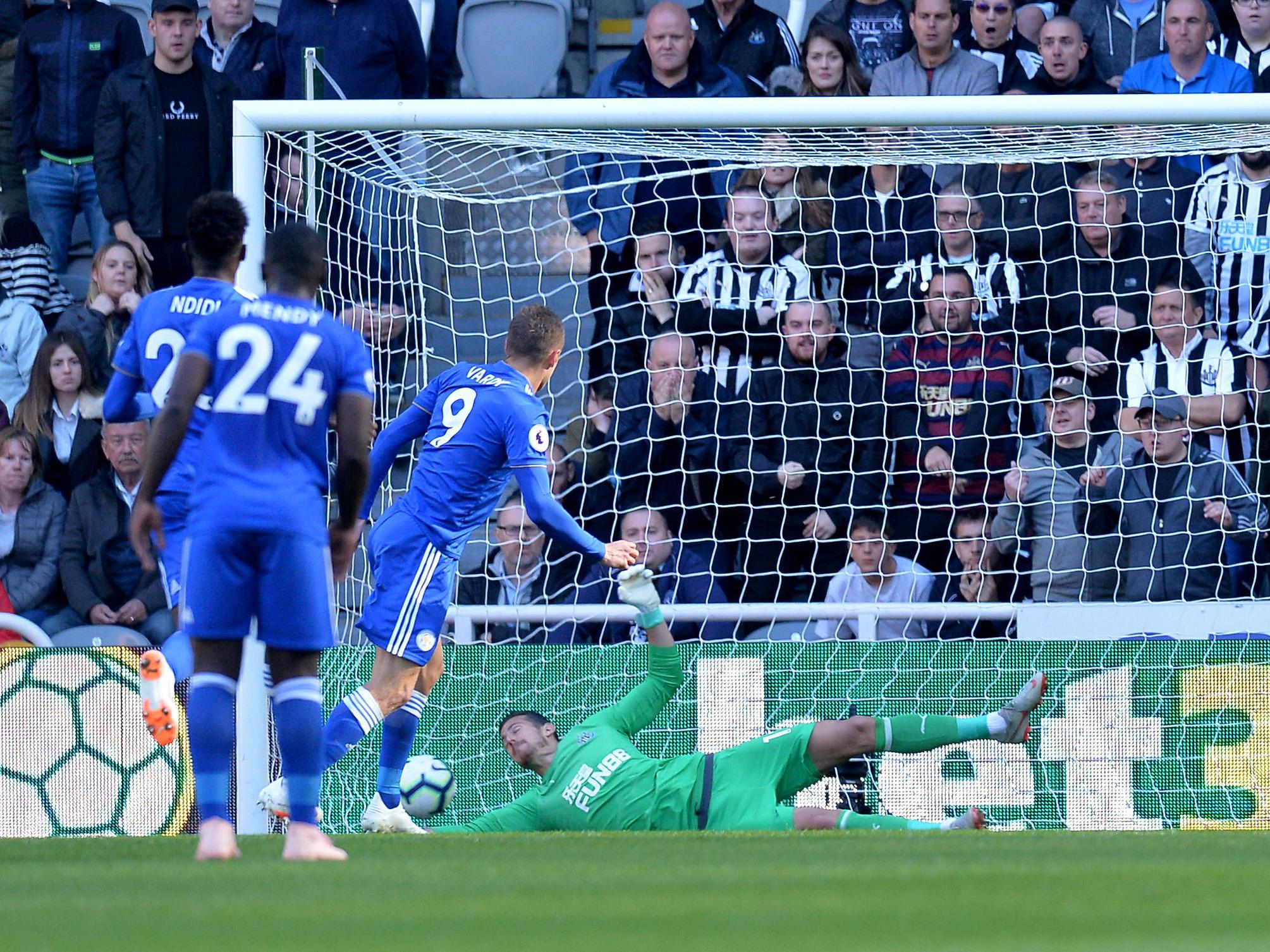 Vardy opened the scoring
