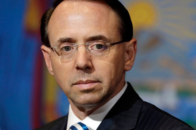 Deputy attorney general Rod Rosenstein is set to face private questions from senior members of the Republican party