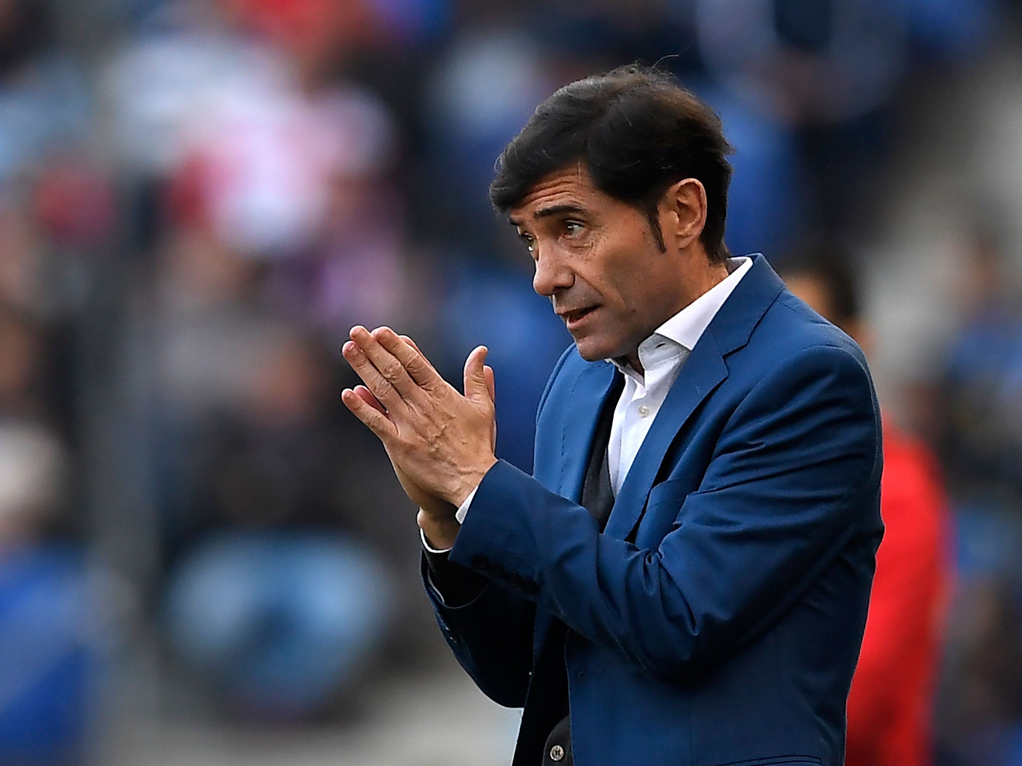 Marcelino has turned Valencia's fortunes around ahead of their tie with United (Getty )