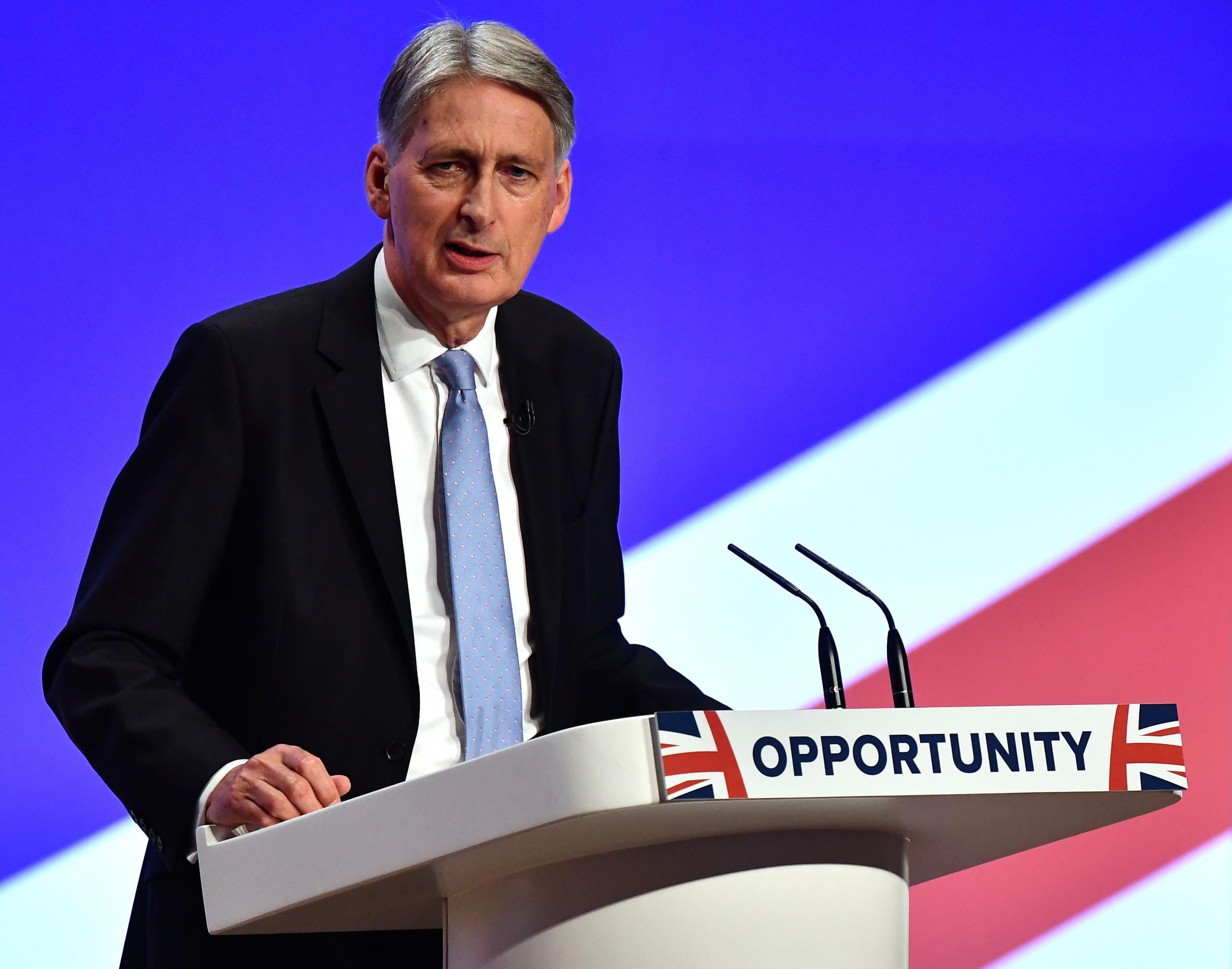 Philip Hammond said people 'they are falling behind' - and that 'the political system doesn’t seem to hear them'