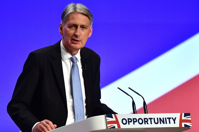 During his speech, Mr Hammond dreamed, almost like John Lennon, about the brighter, sunnier future