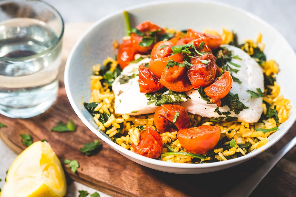 How to make cod with lemon risotto and roasted tomatoes | The ...