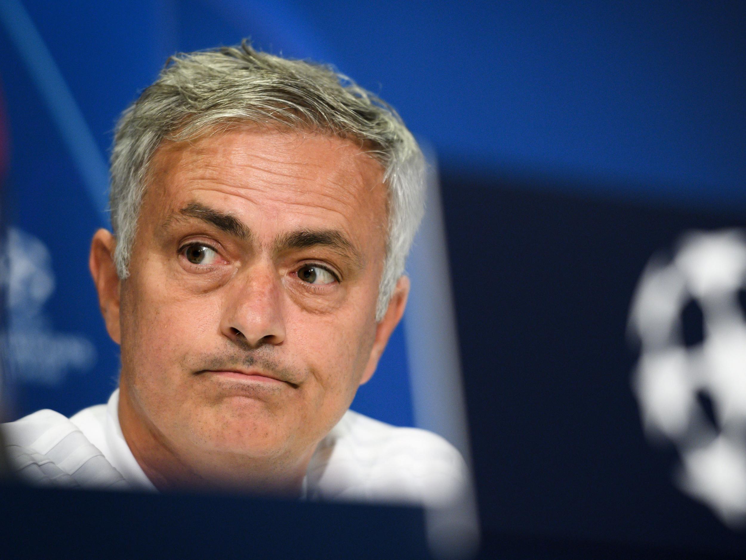 Jose Mourinho faced questions ahead of Manchester United's meeting with Valencia