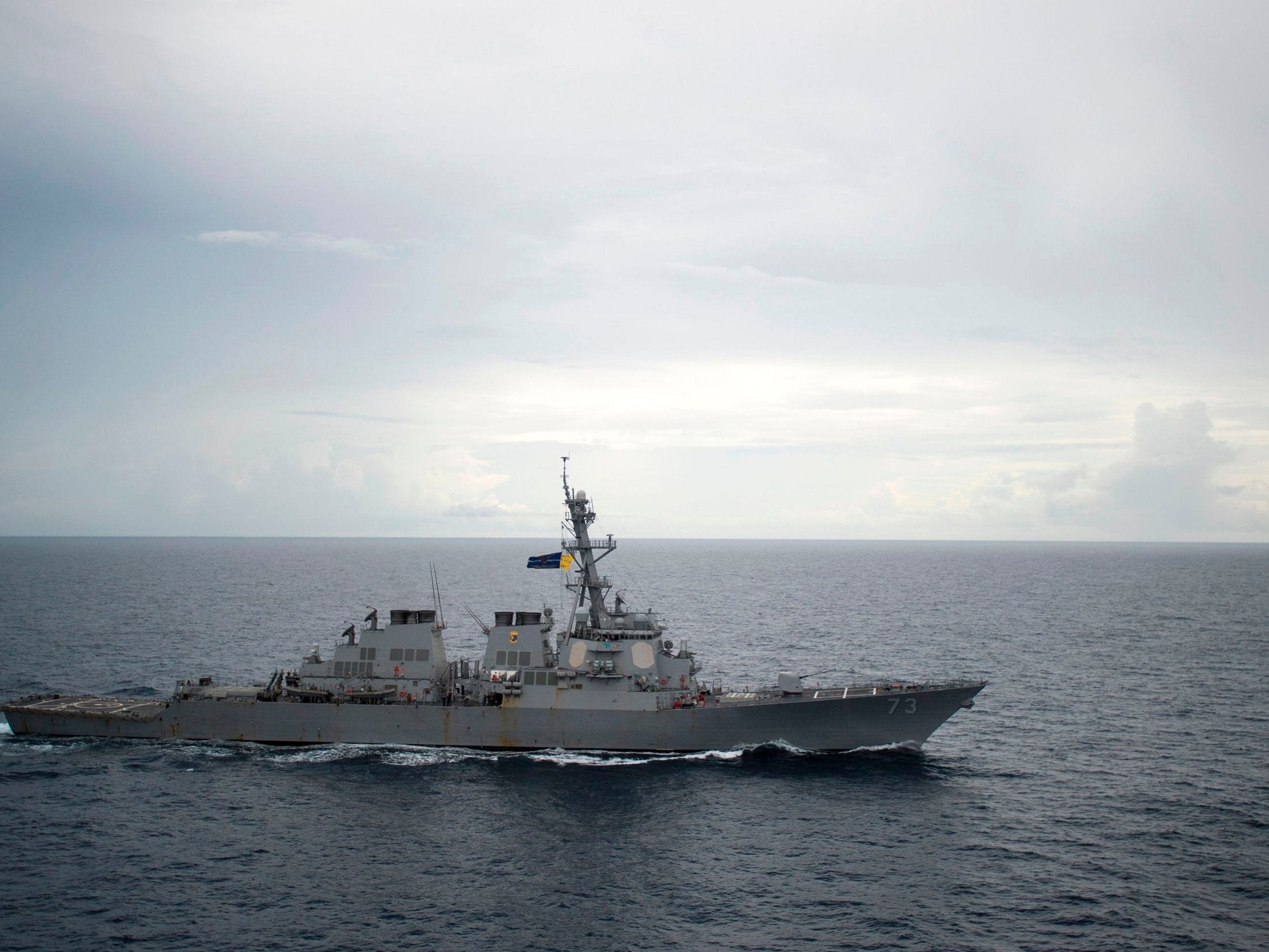 The USS Decatur was on a routine mission in the South China Sea when it came close to a Chinese warship