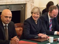 Theresa May and Sajid Javid clash over Brexit immigration plan